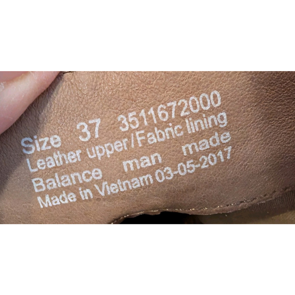 Dansko Womens 6.5-7 (EU 37) Marcia Brown Leather Ankle Booties Block Heels - Picture 9 of 10